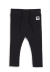 HuxBaby Black Rib Legging 4 Years